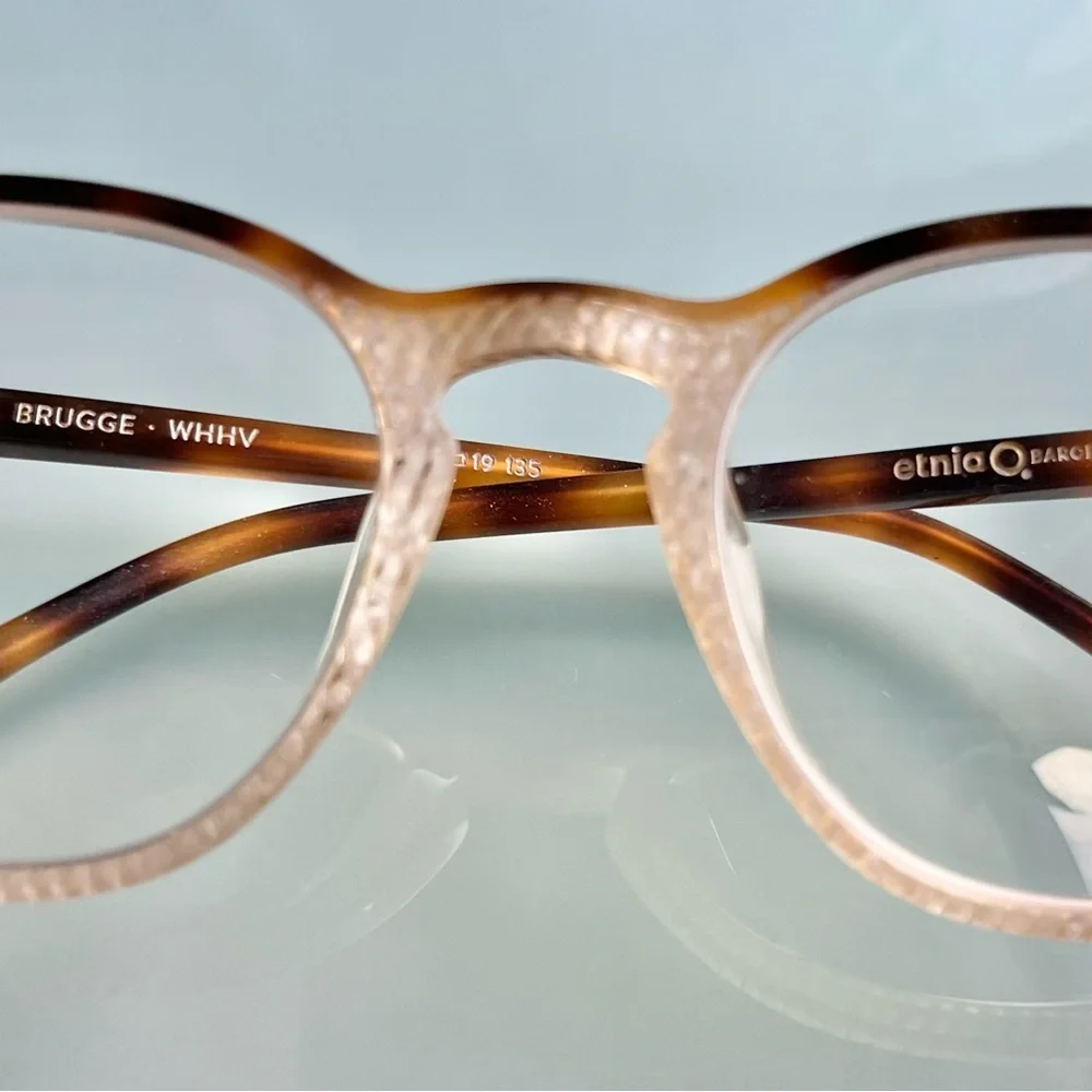 Etnia Barcelona Glasses Eyeglass Frames Brugge White Havana Unisex Androgynous